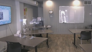 Literacy Nipissing in North Bay celebrated its official grand reopening, a major milestone after the learning centre burnt down in 2020. (Photo from video)