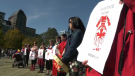 A Sisters in Spirit event was held in downtown Halifax on Oct. 4, 2022.