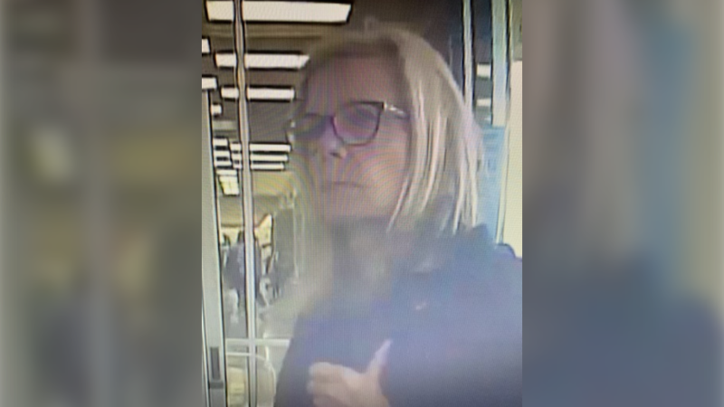 London police are looking to identify the woman seen in this photo in relation to a hate-motivated incident in the city. (Source: London police)