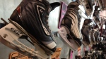 Hockey skates are show in this file image. 