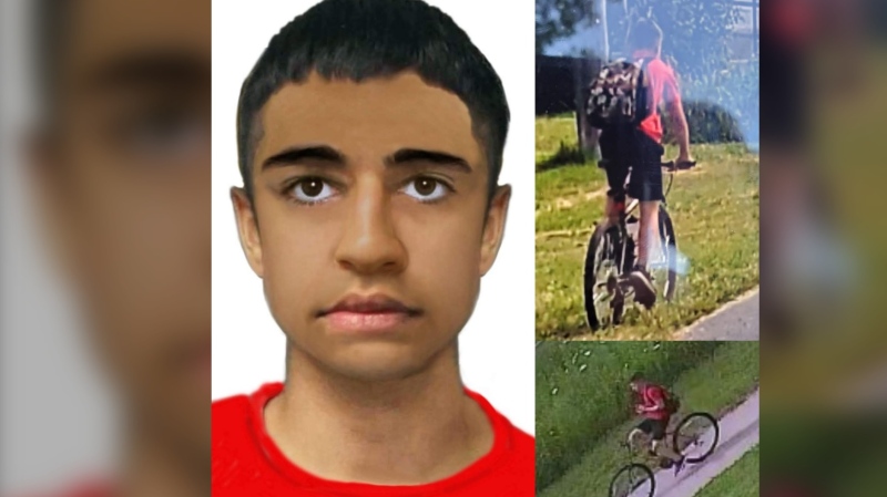 A composite sketch and photos off a teenage boy wanted in connection with sex sexual assault investigations in Toronto’s east end. (TPS images)