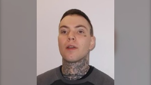 Zachery Marckoski is currently at large after failing to return to a correctional facility in Regina while on statutory release. Marckoski has a long criminal history and is considered a public safety concern. (Courtesy: Moose Jaw Police Service)