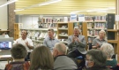 The Sault Ste. Marie Public Library hosted a meet-and-greet this week, giving candidates for mayor a chance to pitch their platforms directly to constituents and take questions. (Mike McDonald/CTV News)