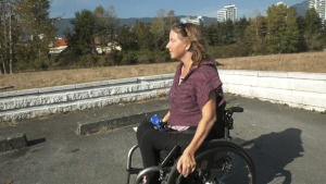 Twenty-four years after the accident that changed her life forever, Alexis Chicoine is running for West Vancouver council with the goal of improving accessibility in the district. (CTV)