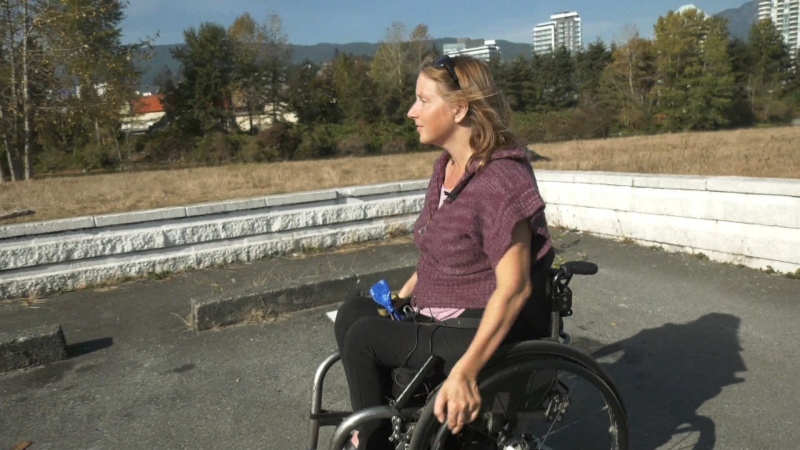 Twenty-four years after the accident that changed her life forever, Alexis Chicoine is running for West Vancouver council with the goal of improving accessibility in the district. (CTV)