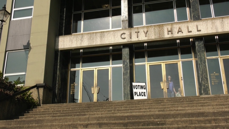 New Westminster City Hall is seen on Oct. 5, 2022. (CTV)