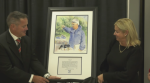 Martin Carl, a beloved high school coach, was a posthumous addition to the Barrie Sports Hall of Fame on Wed. Oct. 5, 2022 (Steve Mansbridge/CTV News Barrie) 