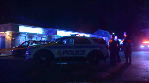 Ottawa police say two men were killed in a shooting in Orléans Wednesday night. (Jackie Perez/CTV News Ottawa)