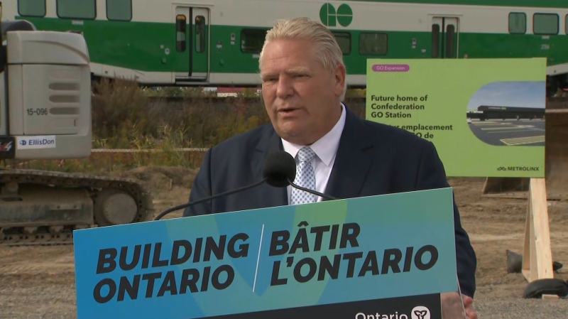Doug Ford makes an announcement on Oct. 6, 2022. (CTV News Toronto)