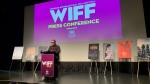 Windsor International Film Festival (WIFF) executive director Vincent Georgie announces the lineup in Windsor, Ont., on Thursday, Oct. 6, 2022. (Chris Campbell/CTV News Windsor)