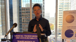 Mayoral candidate Catherine McKenney releases their financial plan on Thursday, outlining four sources of revenue to cover campaign promises during the four-year term. (Leah Larocque/CTV News Ottawa)