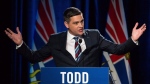 Todd Stone speaks during a BC Liberal Leadership debate in Vancouver, B.C., on Tuesday Jan. 23, 2018. (THE CANADIAN PRESS/Ben Nelms)