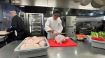 The Ottawa Mission's executive chef Ric Watson and his team will prepare 12,000 meals for Thanksgiving this year. (Tyler Fleming/CTV News Ottawa) 