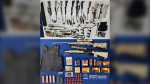 A 51-year-old Saskatoon man was charged with a host of firearms charges after a raid by the Saskatoon police guns and gangs unit on Tuesday.