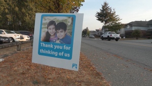 Surrey RCMP have teamed up with local elementary school students for the "Think of Me" campaign, which sees officers set up roadblocks in school zones and hand out hand-drawn messages from students intended to encourage drivers to avoid speeding and distracted driving.
