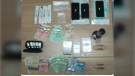 Items seized as part of a traffic stop in Wingham on Oct. 2, 2022. (Source: OPP)