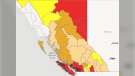 Drought conditions in B.C. as of Oct. 7, 2022. (Province of BC)