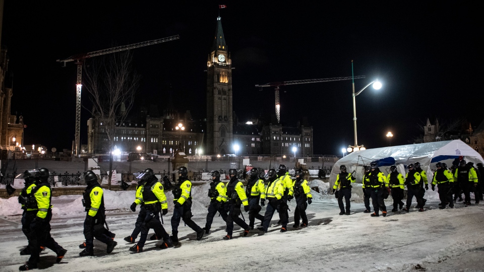 Ottawa cops march