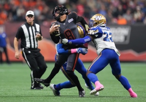 B.C. Lions secure 40-32 victory over Winnipeg Blue Bombers (Source: The Canadian Press)