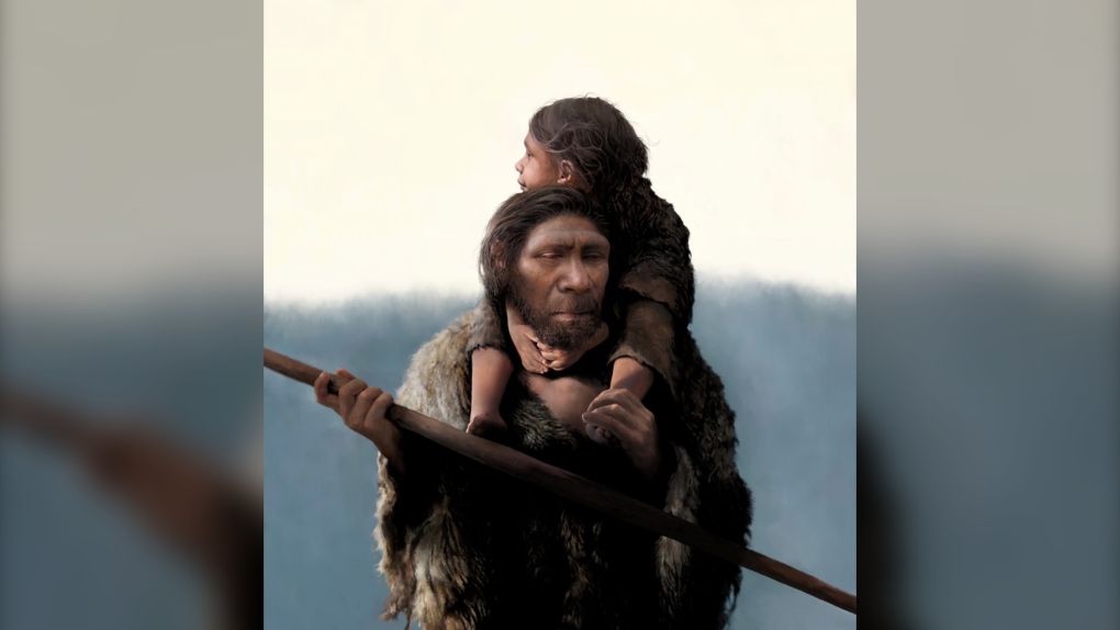 Neanderthal family portrait 