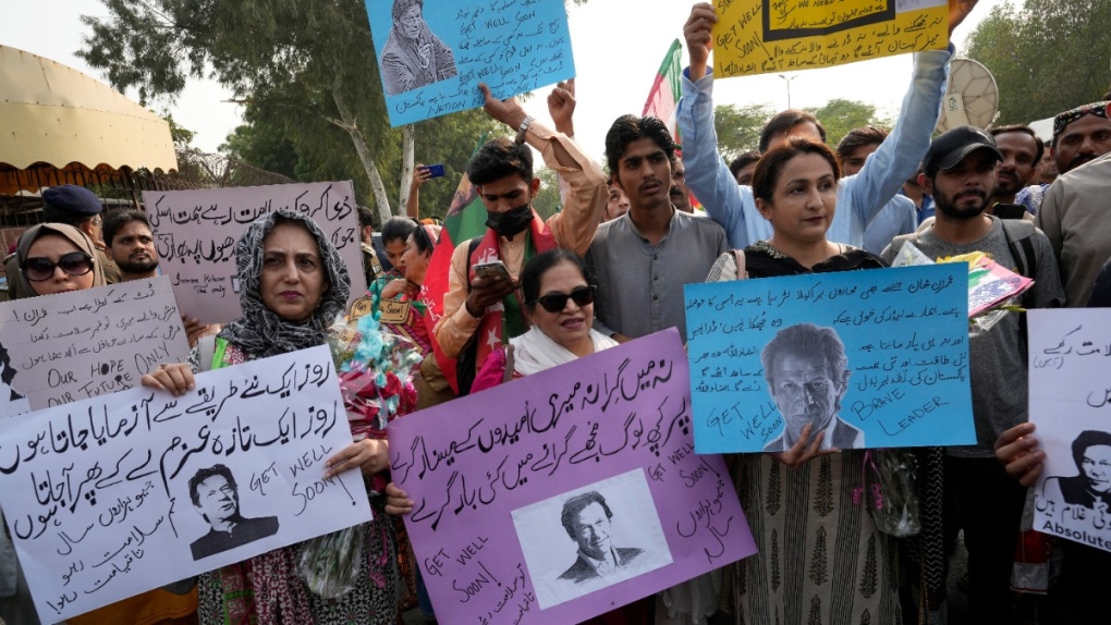 Pakistan Tehreek-e-Insaf supporters in Lahore