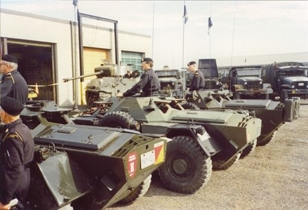 Ferret scout cars in 1981