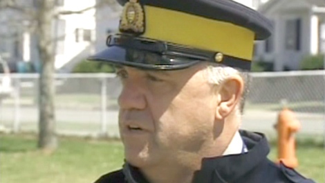 In this undated file photo, Sgt. Mark Gallagher of the RCMP speaks with CTV News in Halifax. 