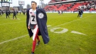 Montreal Alouettes quarterback Trevor Harris (7) leaves the field after a loss to the Toronto Argonauts in the CFL East Final in Toronto on Sunday, November 13, 2022. THE CANADIAN PRESS/Mark Blinch