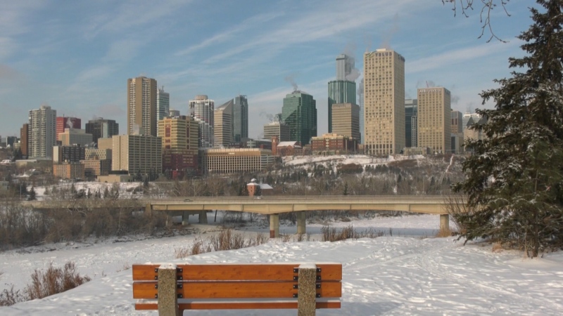A file photo of Edmonton's skyline (CTV News Edmonton).