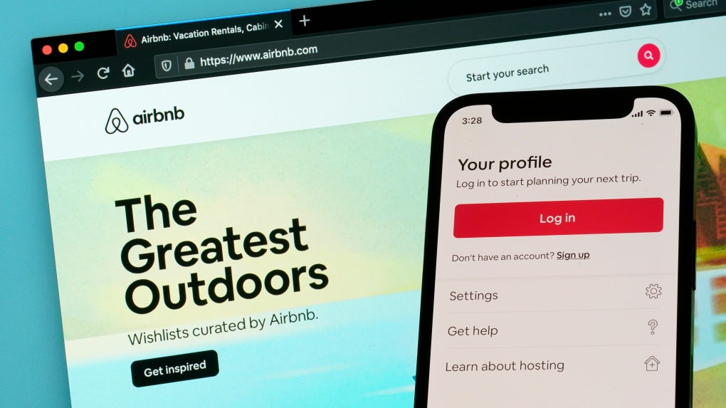 Airbnb login page