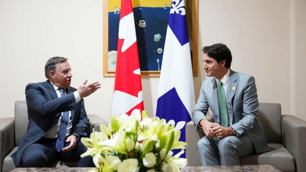 Trudeau and Legault in Tunisia