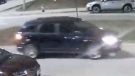 Investigators have obtained a surveillance photo of the suspect vehicle, which is believed to be a 2008-2010 Dodge Caravan, dark in colour. (Source: Windsor police)