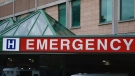 The emergency sign of a Toronto hospital is photographed on Tuesday, Sept. 27, 2022. THE CANADIAN PRESS/Alex Lupul