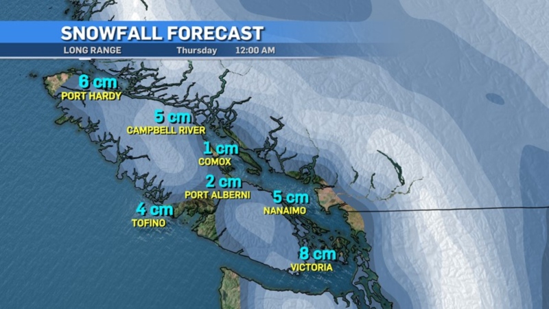 A long range forecast looking into the week of Nov. 28 to Dec. 2, 2022, is shown. (CTV News)