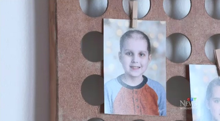 Adrian received a total of six blood transfusions and eight platelet transfers over the course of his cancer treatments. (Source: CTV News Winnipeg)
