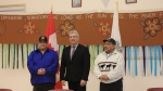 Yellowknives Dene First Nation Dettah Chief Edward Sangris, left to right, N.W.T. THE CANADIAN PRESS/Emily Blake