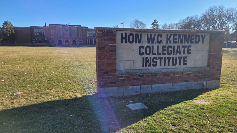 Honourable W.C. Kennedy Collegiate Institute in Windsor, Ont. on Saturday, Nov. 26, 2022. (Sanjay Maru/CTV News Windsor)