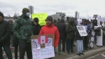 Protest held outside Moncton hospital