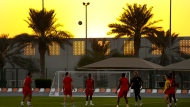 Canada practices at the World Cup in Doha, Qatar on Saturday, November 26, 2022. THE CANADIAN PRESS/Nathan Denette
