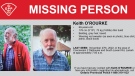 Missing man Keith O'Rourke, 68, last seen in Lanark. (Ontario Provincial Police)
