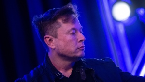 Elon Musk, founder of SpaceX, waits to speak during the Satellite 2020 at the Washington Convention Center on March 9, 2020, in Washington, D.C. (Brendan Smialowski/AFP/Getty Images)