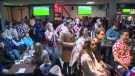 Watch parties like the one at the NoVilla Hotel were packed with red and white clad fans. (Source: Mason DePatie, CTV News)