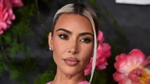 Kim Kardashian arrives at the 2022 Baby2Baby Gala, Nov. 12, 2022, at the Pacific Design Center in West Hollywood, Calif. (Photo by Jordan Strauss/Invision/AP)