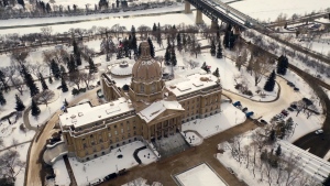 File photo of the Alberta legislature in Edmonton. 