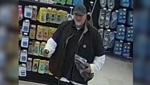 Brantford police are looking to identify a person of interest shown in the photo. (Submitted/Brantford Police Service)