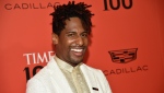 Jon Batiste attends the TIME100 Gala celebrating the 100 most influential people in the world at Frederick P. Rose Hall, Jazz at Lincoln Center on June 8, 2022, in New York. (Photo by Evan Agostini/Invision/AP)