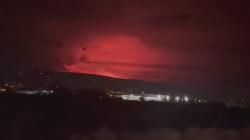 Watch: Mauna Loa erupts in Hawaii 