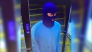 The robbery suspect was caught on surveillance footage on Nov. 27 at the 7-Eleven store at 4233 Redford Street in Port Alberni, B.C. (RCMP)