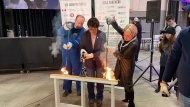 The Burning of the Brand took place on day one of Canadian Western Agribition. (LukeSimard/CTVNews) 