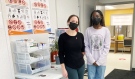 Amber Fritz, left, managing supervisor of the supervised consumption site is seen with registered harm reduction nurse Veronica Mensah (Alana Everson/CTV News)